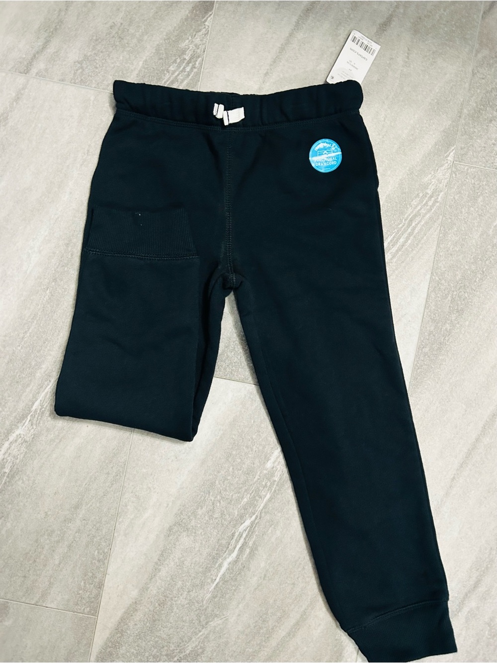 Carter's Dark Navy Kids Sweatpants with Side Patch Pocket